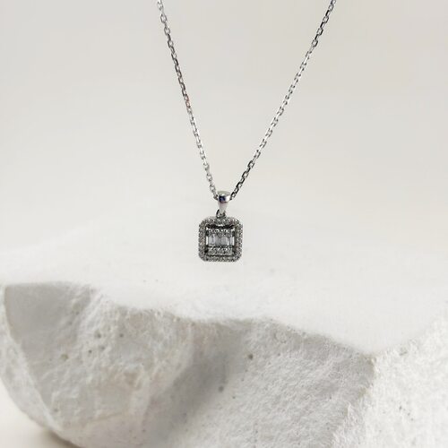 Колье с бриллиантами из белого золота 585 пробы арт. 06-01943-03-001-07-03