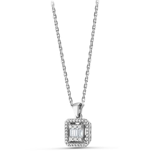 Колье с бриллиантами из белого золота 585 пробы арт. 06-01943-03-001-07-03