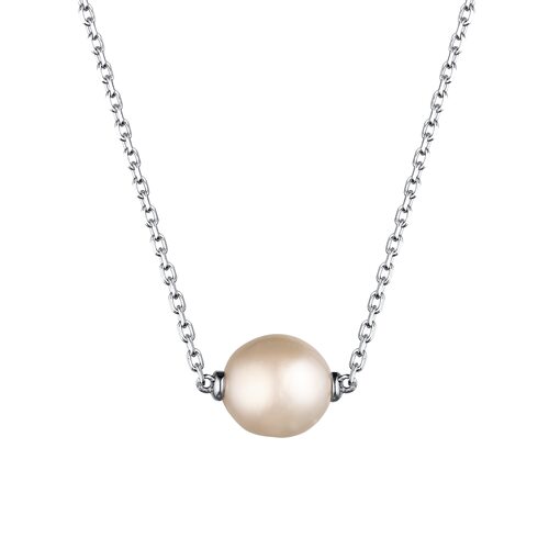 Колье с жемчуггом из серебра 925 пробы
