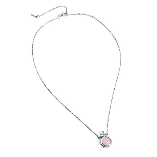 Колье с кварцем из серебра 925 пробы