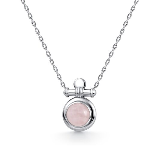 Колье с кварцем из серебра 925 пробы