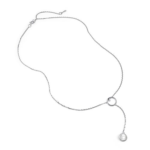 Колье с горным хрусталем из серебра 925 пробы