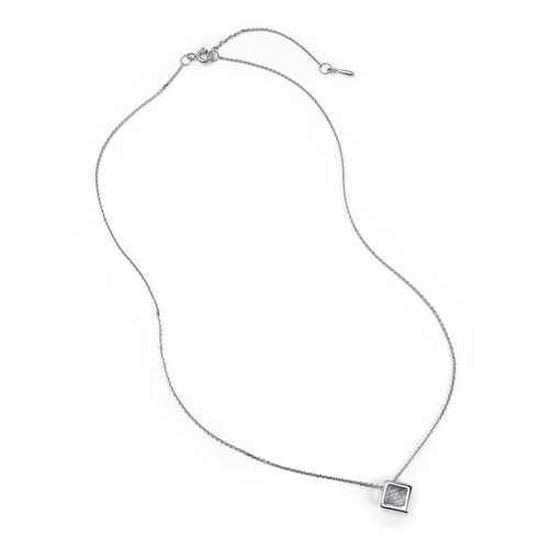 Колье с бриллиантом из серебра 925 пробы