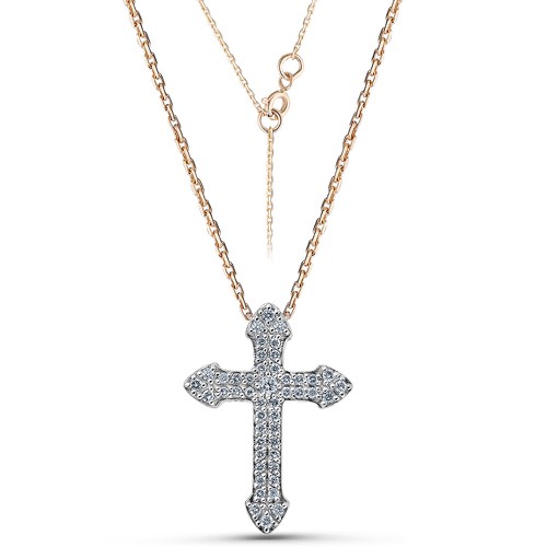 Колье с бриллиантами из золота 585 пробы