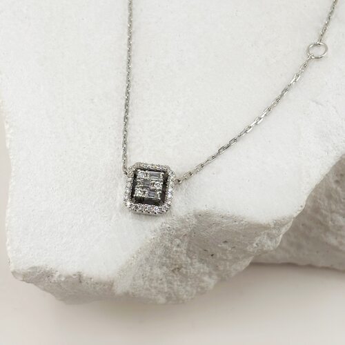 Колье с бриллиантами из золота 585 пробы