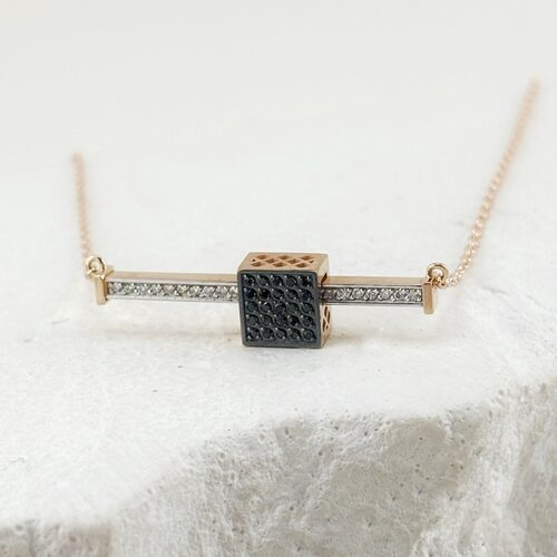 Колье с бриллиантами из золота 585 пробы