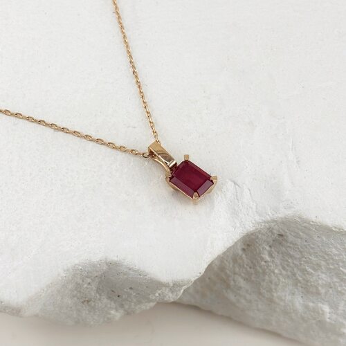 Колье с рубином из золота 585 пробы