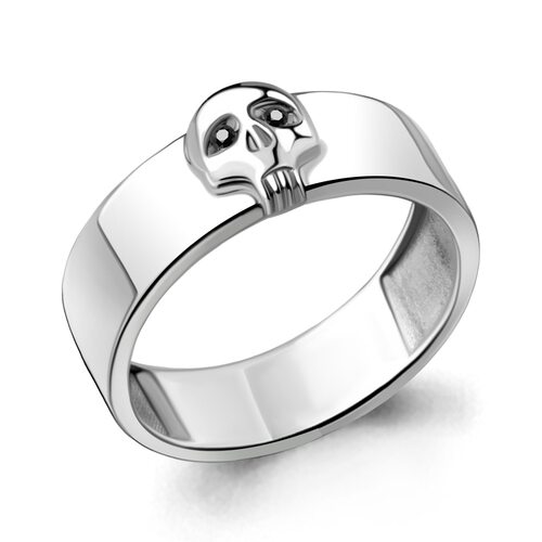 Кольцо с бриллиантом из серебра 925 пробы