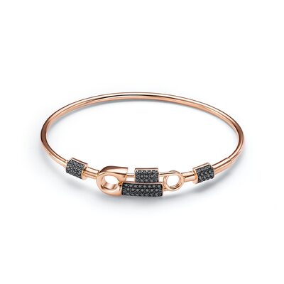 Браслет с фианитами из золота 585 пробы