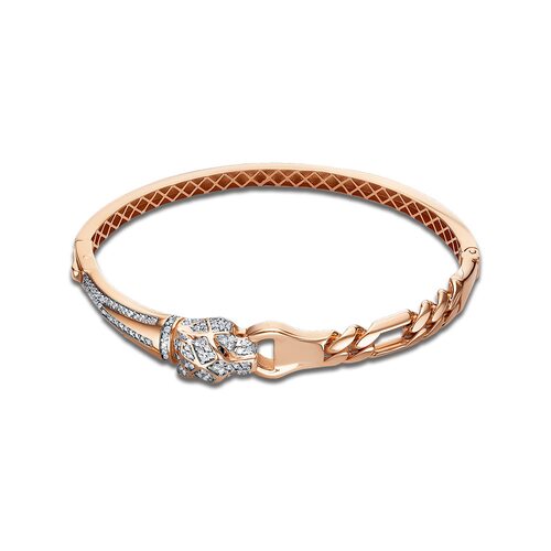 Браслет "Пантера" с фианитами из золота 585 пробы