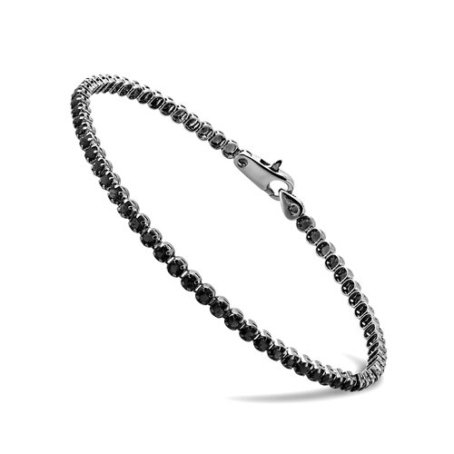 Браслет с фианитами из белого золота 585 пробы