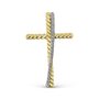 Декоративный крест с бриллиантами из желтого золота 585 пробы арт. 08-00134-05-001-01-01