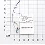Пирсинг с фианитами из серебра 925 пробы арт. 09-1573/0КЦ9-00