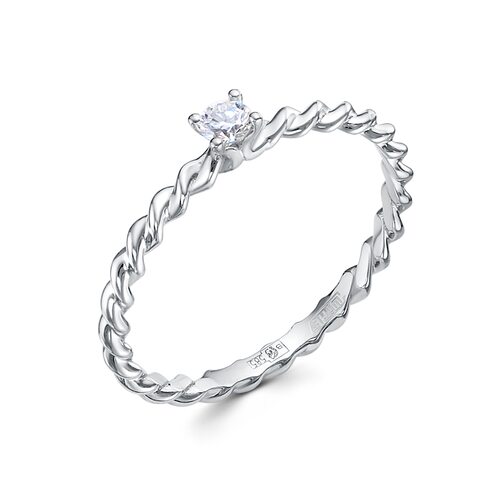 Кольцо с бриллиантом из белого золота 585 пробы