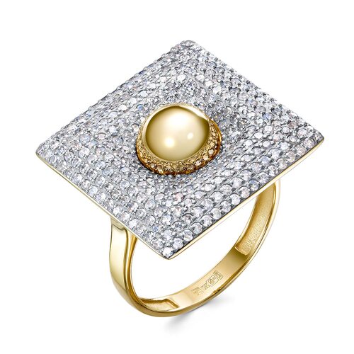 Кольцо с бриллиантами из золота 585 пробы