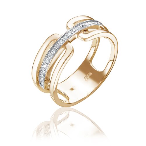 Кольцо с бриллиантами из золота 585 пробы