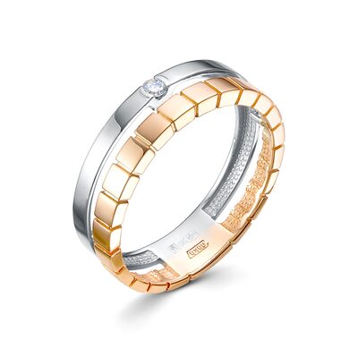 Кольцо с бриллиантом из золота 585 пробы