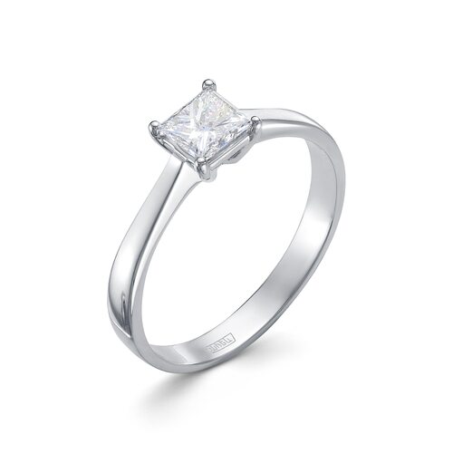 Кольцо с бриллиантом из белого золота 585 пробы