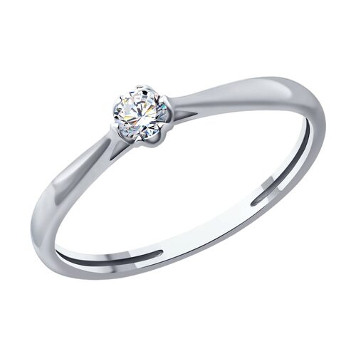 Кольцо с бриллиантом из золота 585 пробы