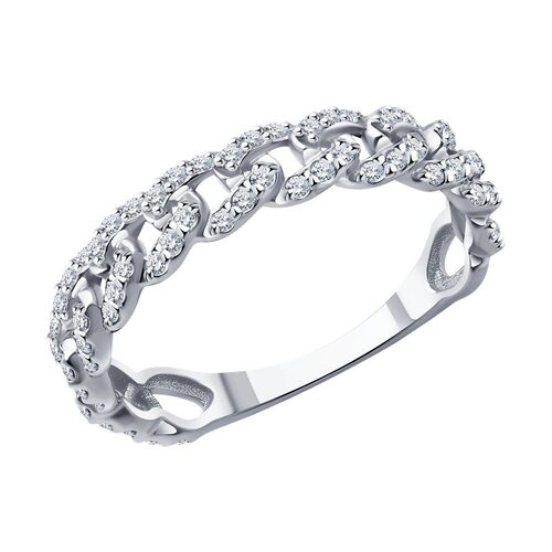 Кольцо с бриллиантами из золота 585 пробы