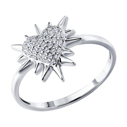 Кольцо с бриллиантами из золота 585 пробы