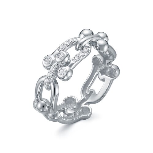 Кольцо с бриллиантами из белого золота 585 пробы