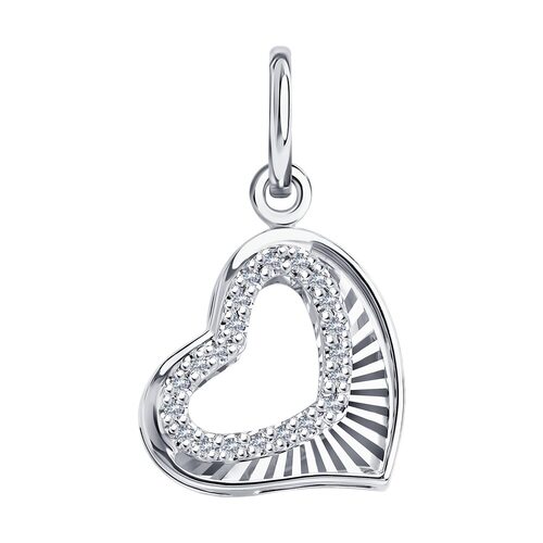 Подвеска с бриллиантами из золота 585 пробы