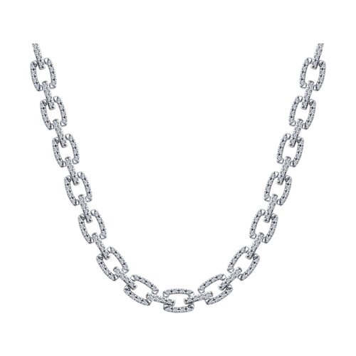 Колье с бриллиантами из белого золота 585 пробы