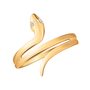 Кольцо "Змея" с фианитами из золота 585 пробы 