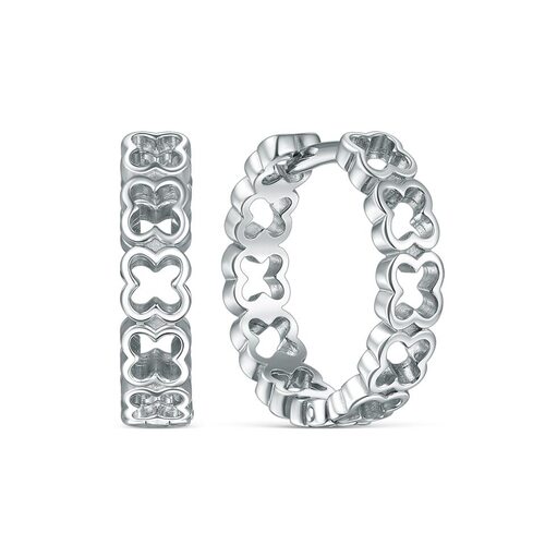 Серьги "Клевера" из серебра 925 пробы