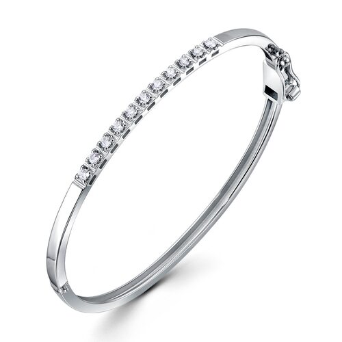 Браслет с бриллиантами из белого золота 585 пробы