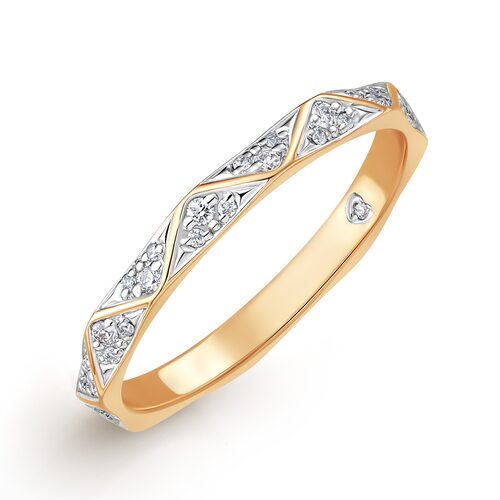 Кольцо с бриллиантами из золота 585 пробы