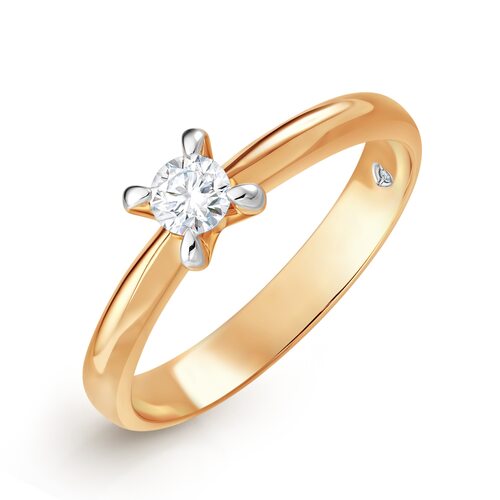 Кольцо с бриллиантами из золота 585 пробы