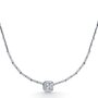 Колье с бриллиантами из белого золота 585 пробы