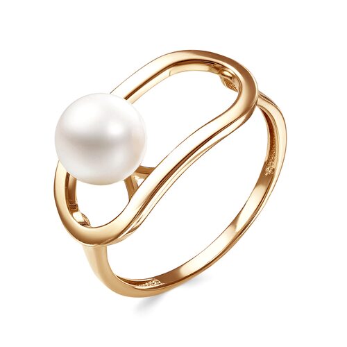 Кольцо с жемчугом из золота 585 пробы