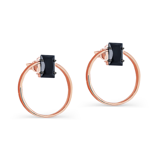 Серьги с сапфирами из золота 585 пробы