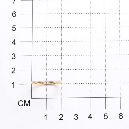 Кольцо с бриллиантом из золота 585 пробы