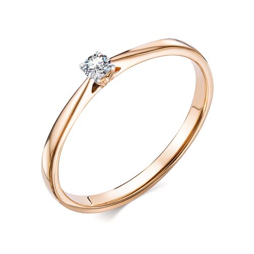 Кольцо с бриллиантом из золота 585 пробы