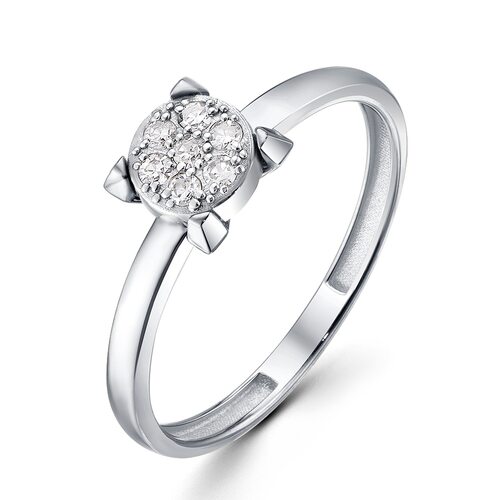 Кольцо с бриллиантами из белого золота 585 пробы