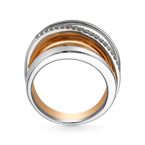 Кольцо с бриллиантами из золота 585 пробы