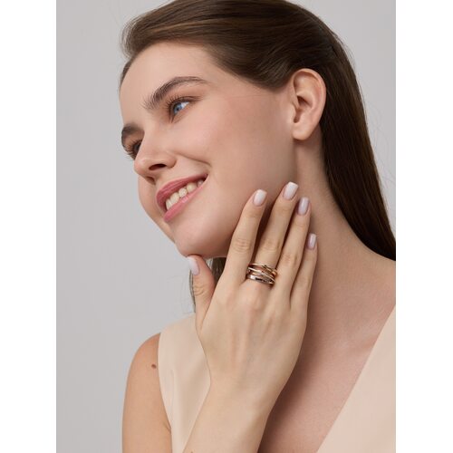 Кольцо с бриллиантами из золота 585 пробы