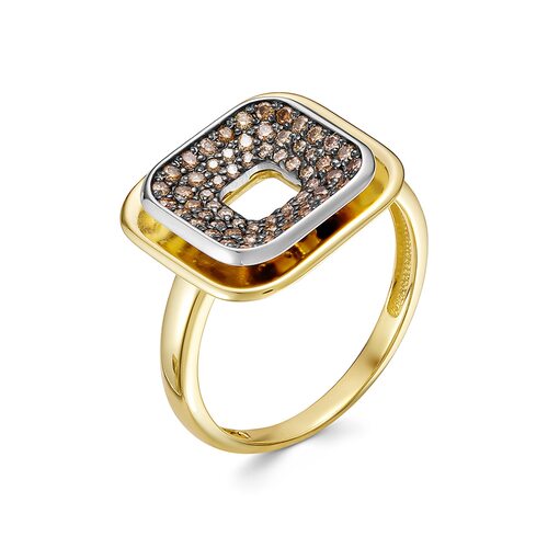 Кольцо с бриллиантами из золота 585 пробы