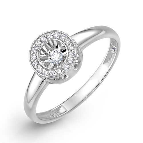 Кольцо с бриллиантами из золота 585 пробы