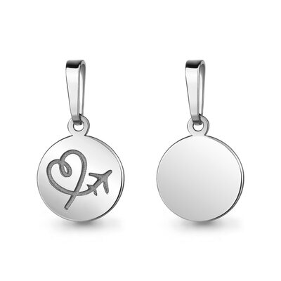 Подвеска "Замуж за иностранца" из серебра 925 пробы