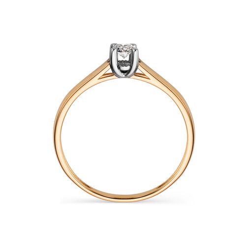 Кольцо с бриллиантом из золота 585 пробы