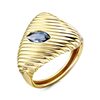 Кольцо с топазом из желтого золота 585 пробы