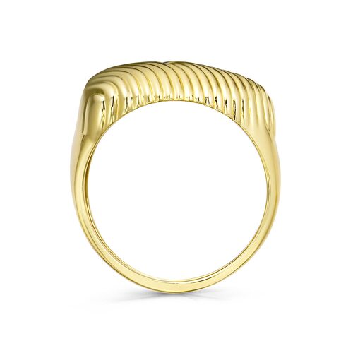 Кольцо с топазом из желтого золота 585 пробы