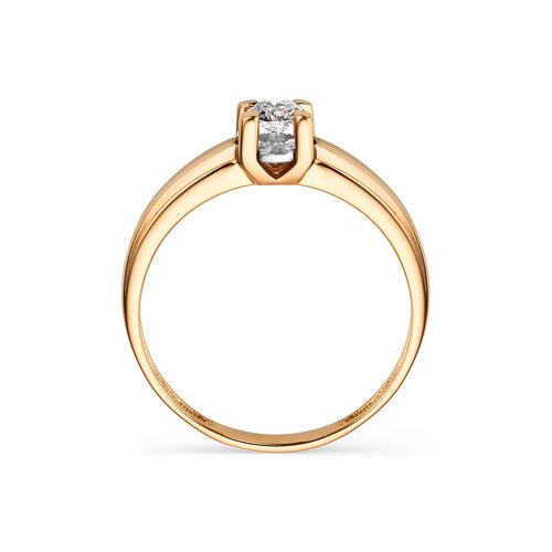 Кольцо с бриллиантом из золота 585 пробы