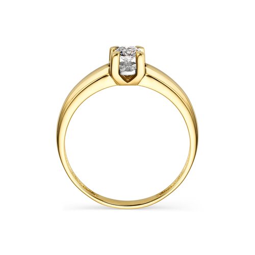 Кольцо с бриллиантом из золота 585 пробы