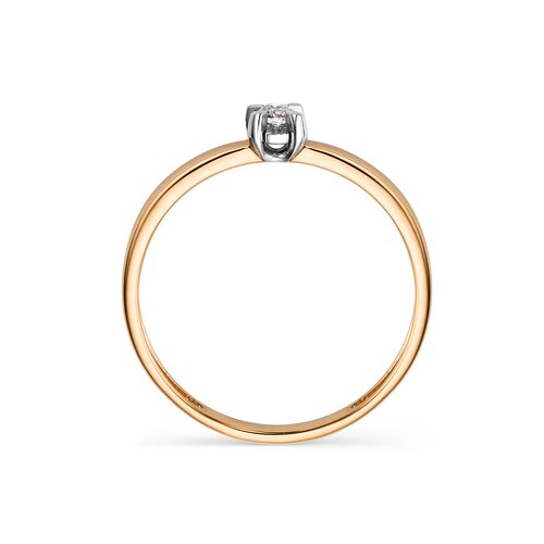 Кольцо с бриллиантом из золота 585 пробы